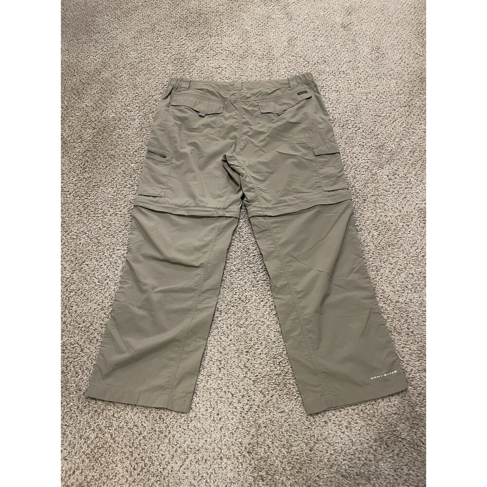 Columbia Omni-Shade Convertible Pants Men's Size 40x30 Tan Nylon Fishing Camp - Picture 5 of 7